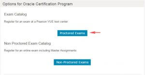 Pearson VUE proctored exams